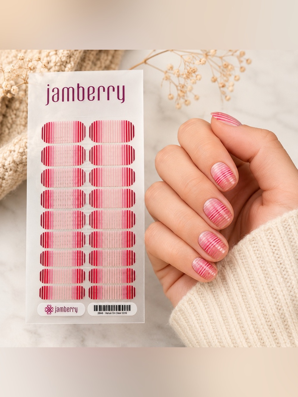 Jamberry Nail Wrap: Venus On Clear